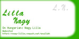 lilla nagy business card